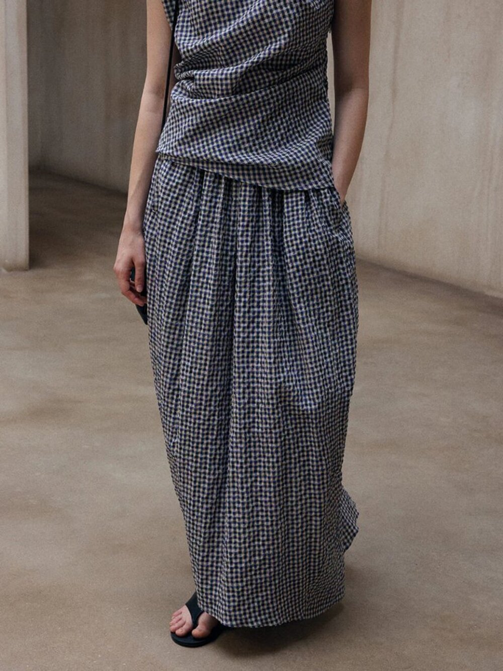 NWT PIXIE MARKET Gingham Cocoon Skirt Size S